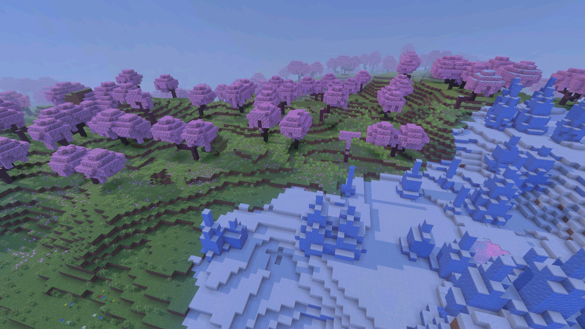 Сакура из Лучших сидов для Minecraft 26 Сакура из Лучших сидов для Майнкрафт 26