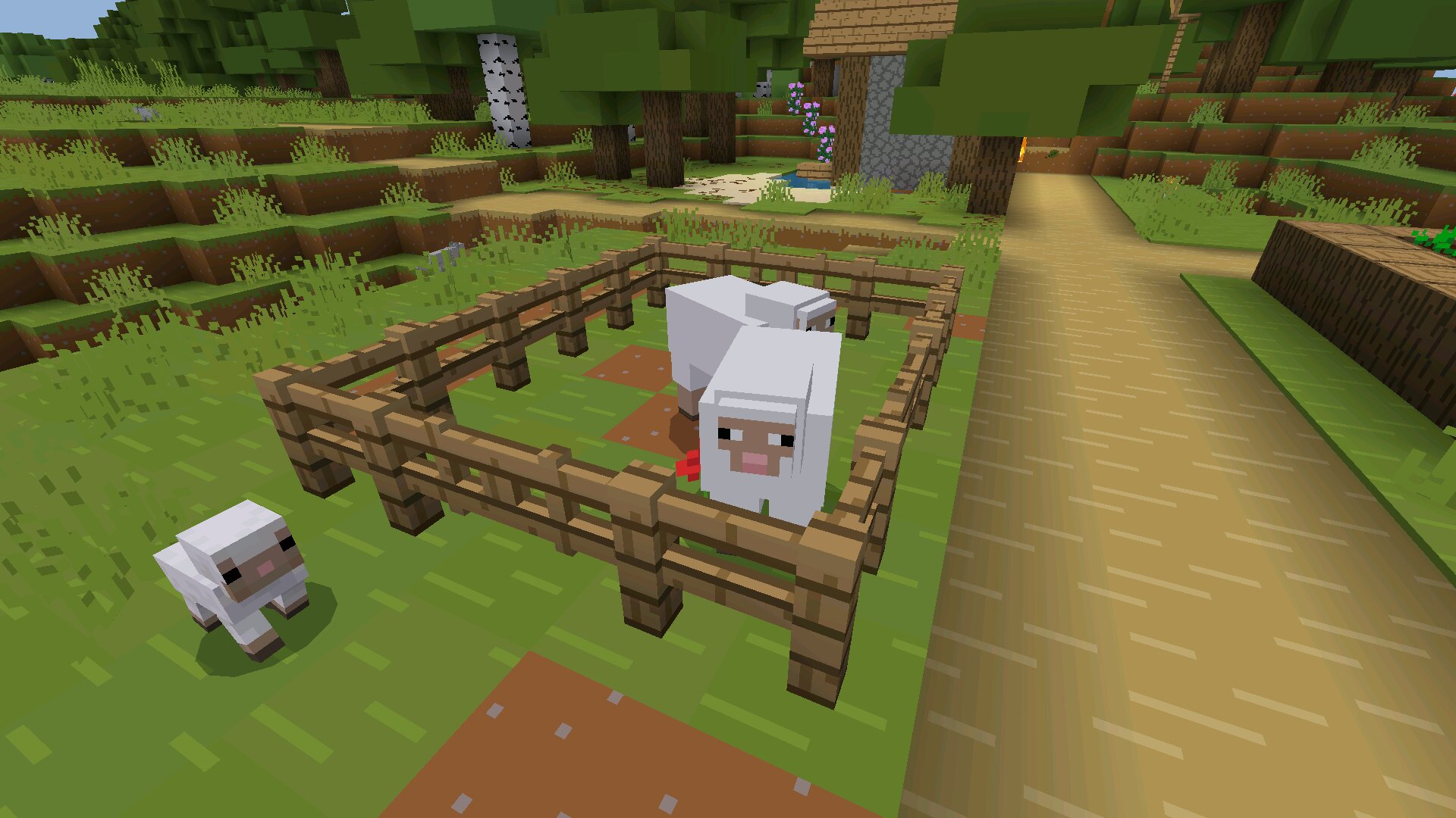 Барашки из текстуры Bare Bones для Minecraft PE Барашки из текстуры Bare Bones для Майнкрафт ПЕ