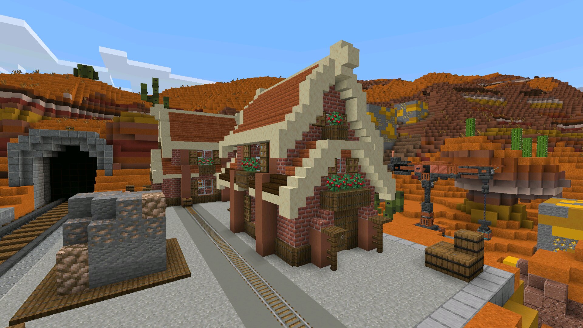 Дом из карты шахтера для Minecraft PE Дом из карты шахтера для Майнкрафт ПЕ