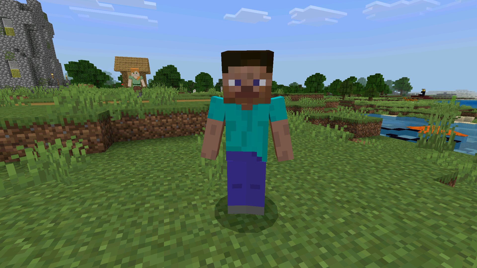 Стив из мода AI Player для Minecraft PE