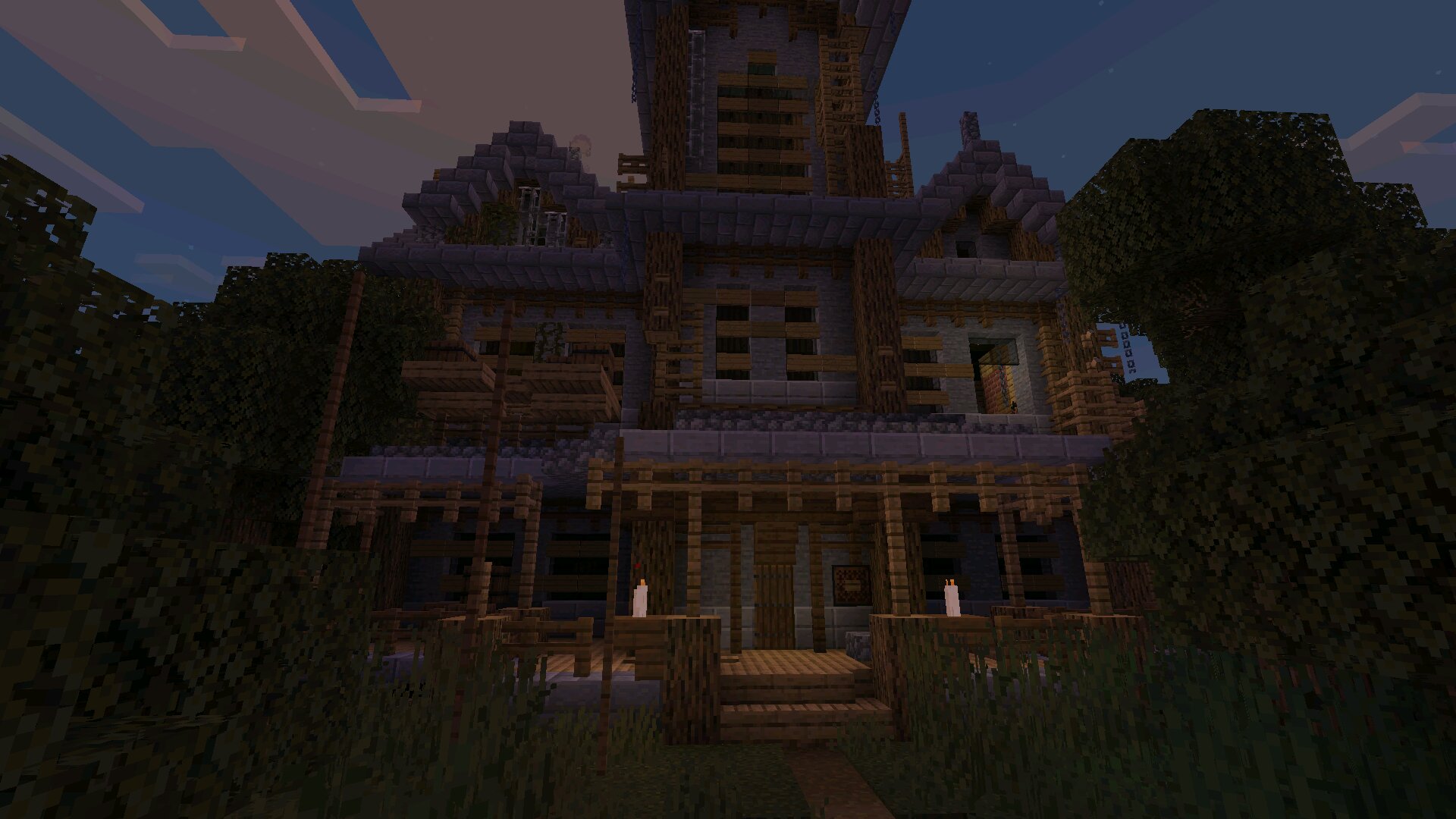 Дом из карты Poison для Minecraft PE