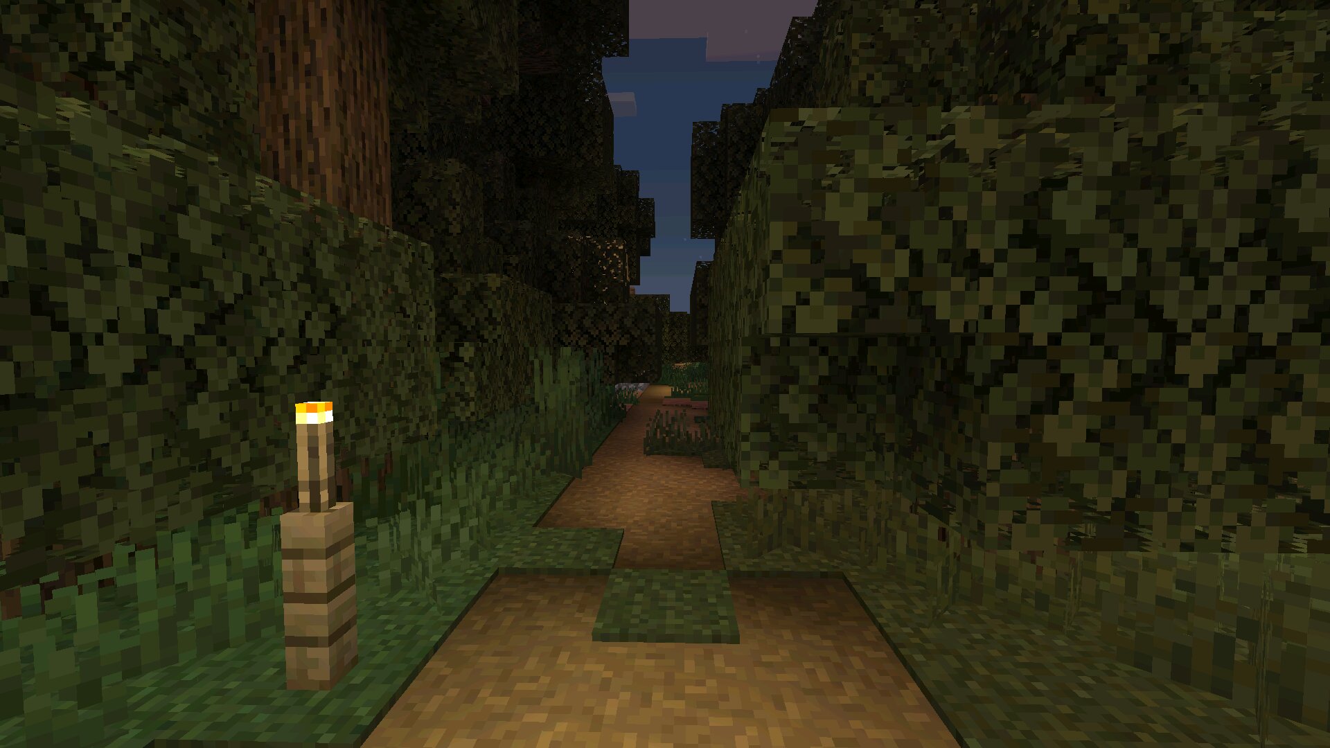 Лес из карты Poison для Minecraft PE
