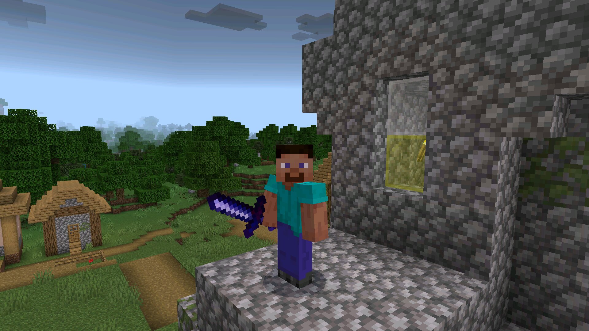 Клинок из мода Excalibur для Minecraft PE Клинок из мода Excalibur для Майнкрафт ПЕ