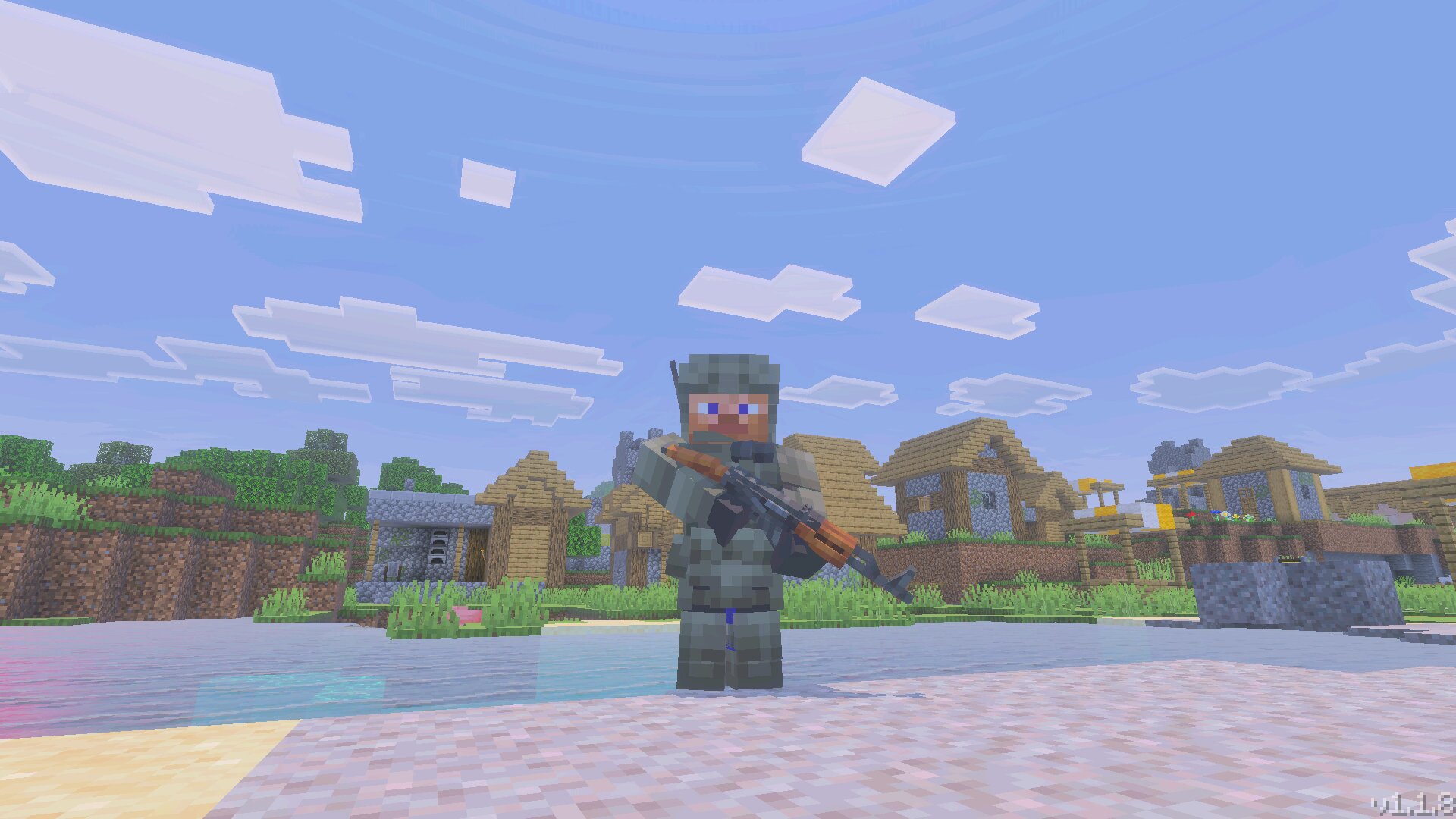 АК из Мода Аплок Ганс для Minecraft PE
