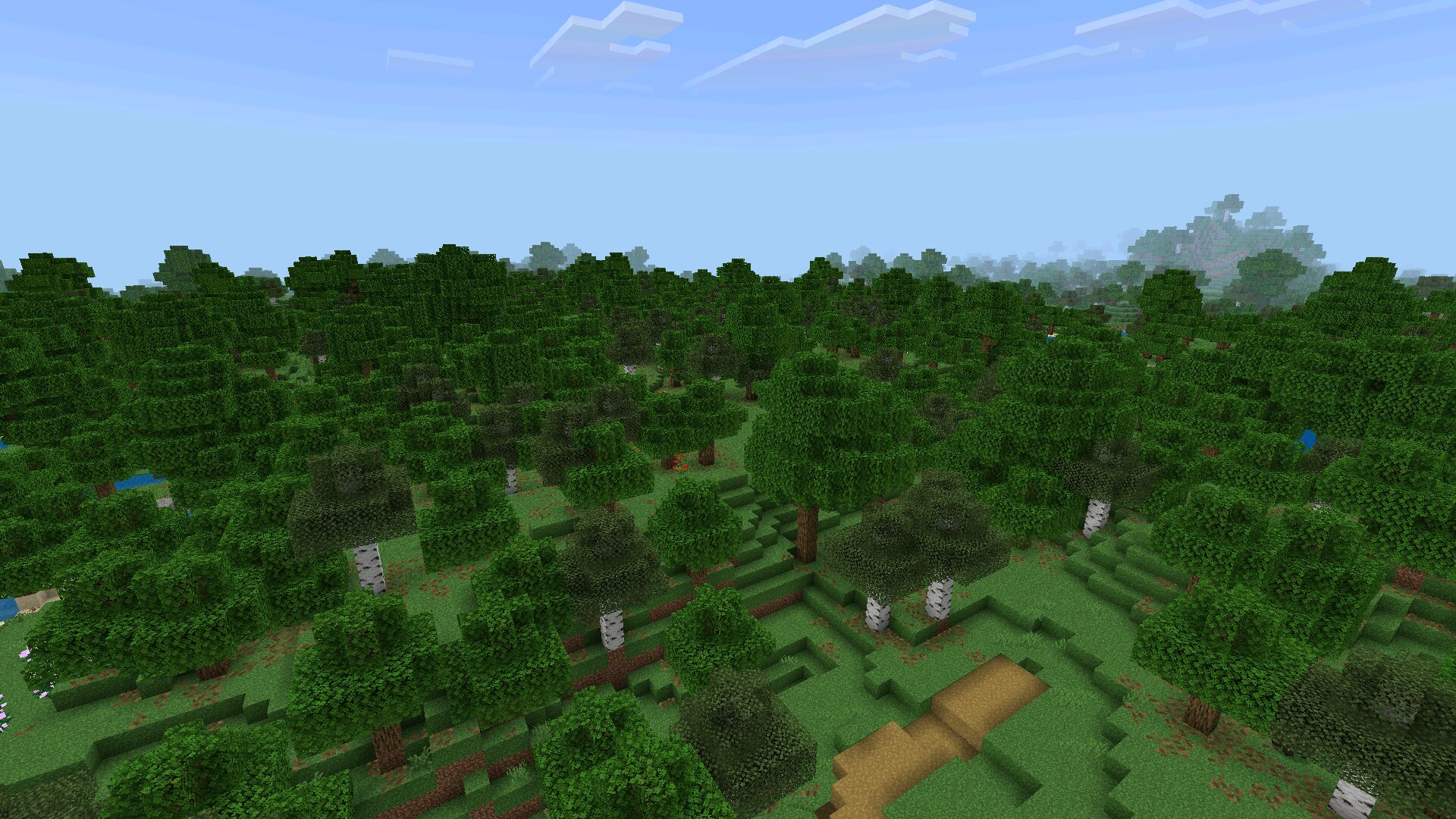 Лес из Мода Содиум для Minecraft PE
