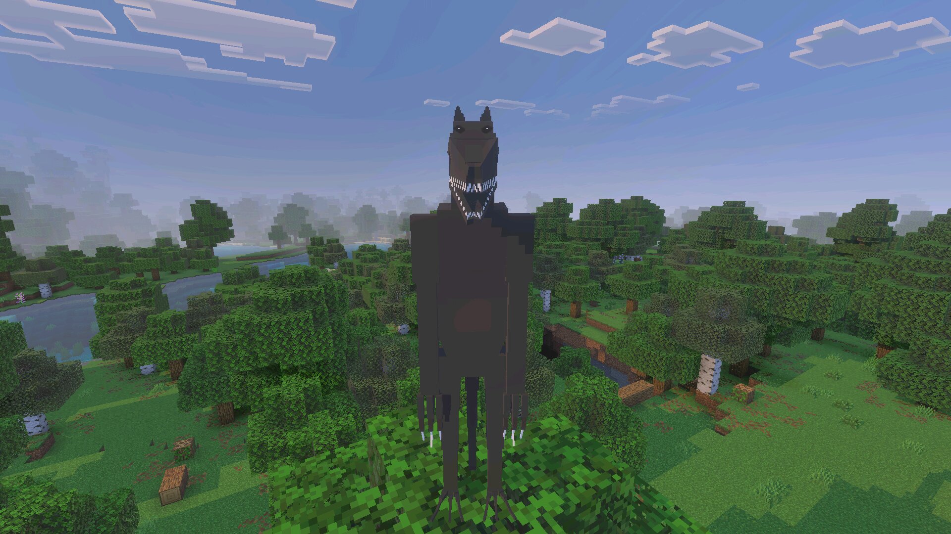 Враг из Мода The Wolfman для Minecraft PE Враг из Мода The Wolfman для Майнкрафт ПЕ