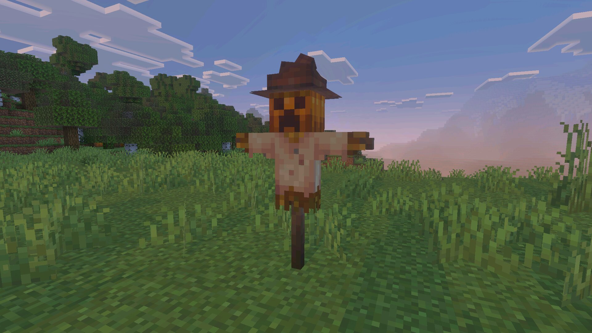 Пугало из Мода на Ферму для Minecraft Bedrock Пугало из Мода на Ферму для Майнкрафт Бедрок