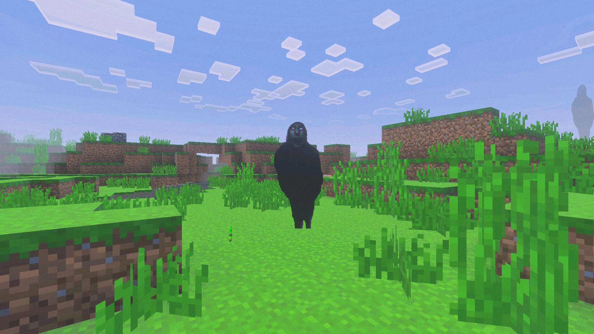 Противник из Мода No Players Online для Minecraft Bedrock