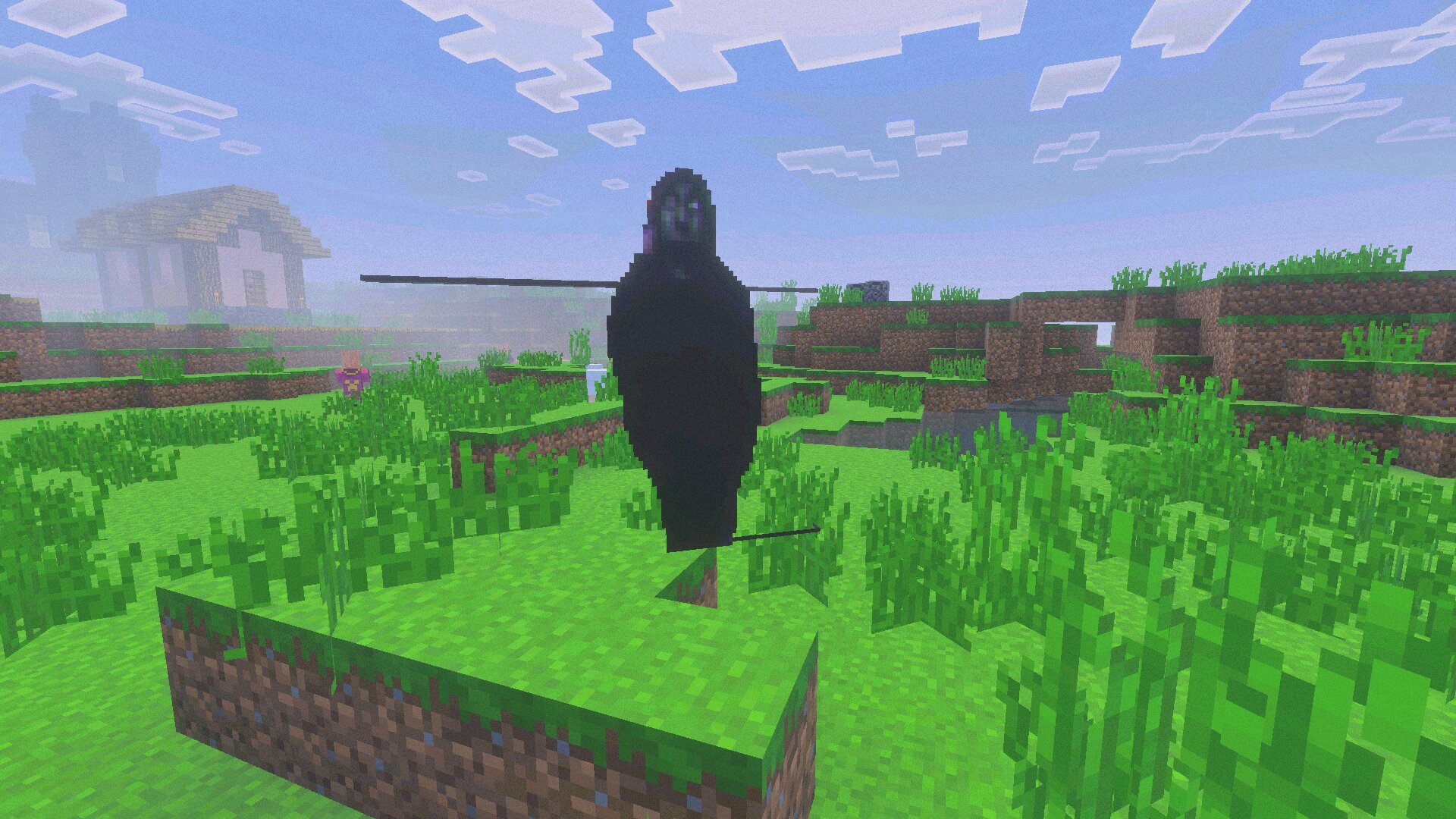 Враг из Мода No Players Online для Minecraft Bedrock